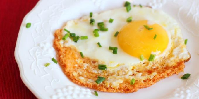 Telur piring: telur goreng