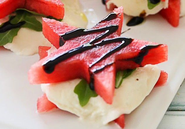 Hidangan dari semangka: Semangka Caprese
