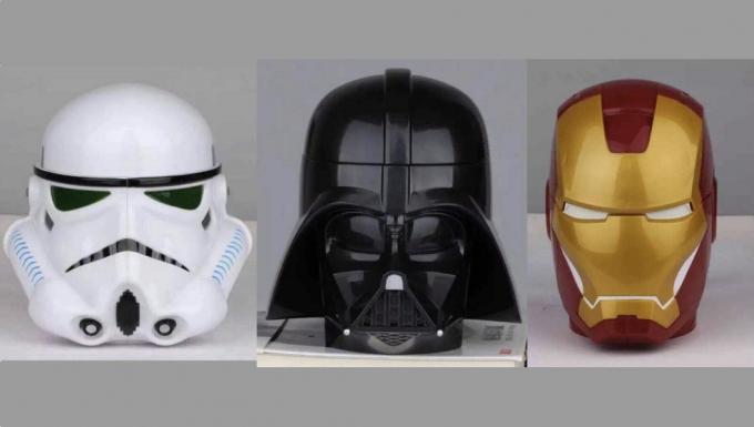 Mug Stormtrooper helm, Darth Vader, Iron Man