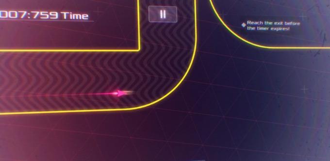Data Wing - neon game arcade terinspirasi oleh fiksi ilmiah 80