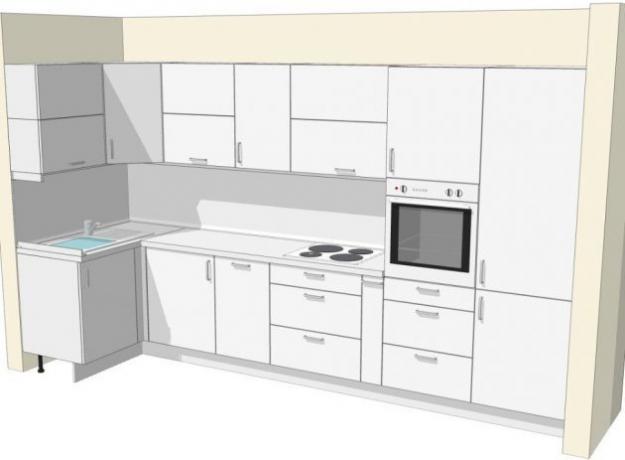 Bagaimana memilih kitchen set: L-berbentuk dapur