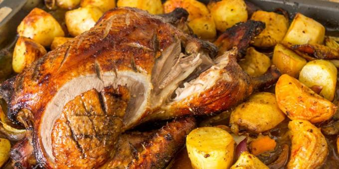 Bebek di oven Cara memasak bebek dengan kentang renyah dan resep saus oleh Jamie Oliver