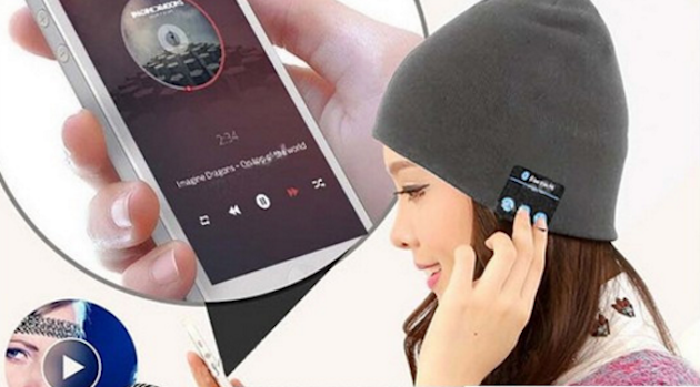 Bluetooth-cap dengan headphone