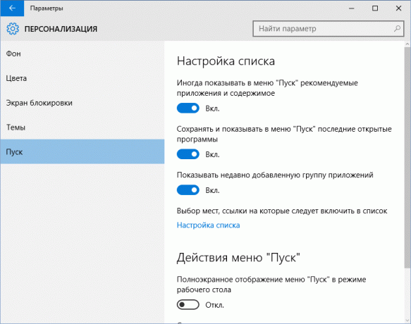 Personalisasi menu Start pada Windows 10
