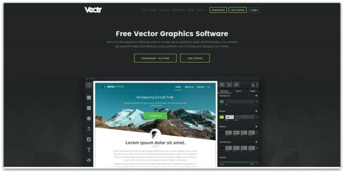Gratis vektor editor: Vectr