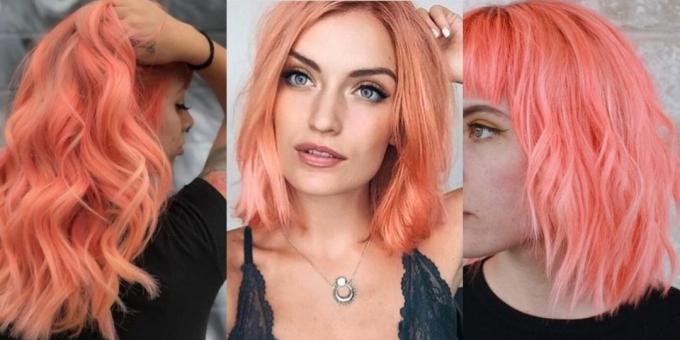 warna rambut modis 2019: karang hidup