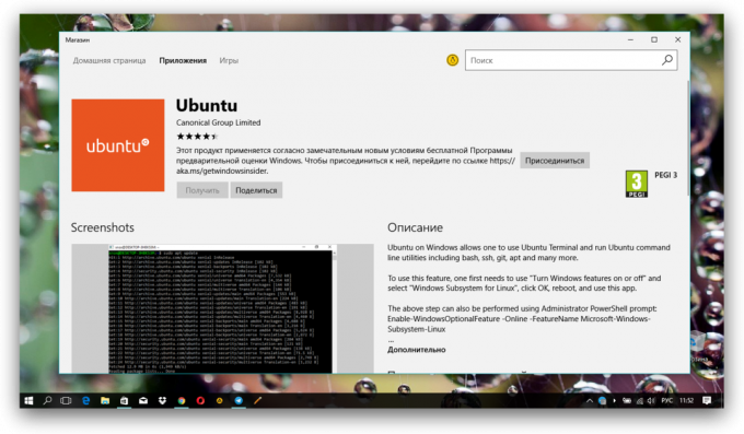 Ubuntu di Windows Store