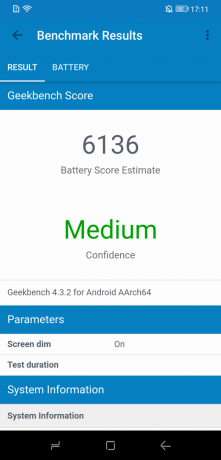 Doogee S90: Geekbench Skor