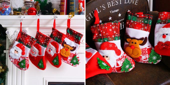 dekorasi Natal dengan AliExpress: Socks