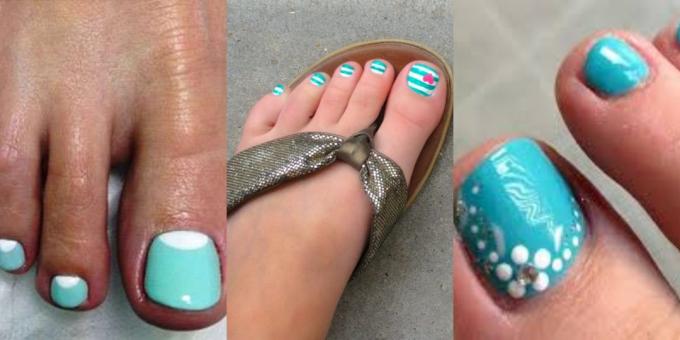 pedicure trendi 2018: Aqua