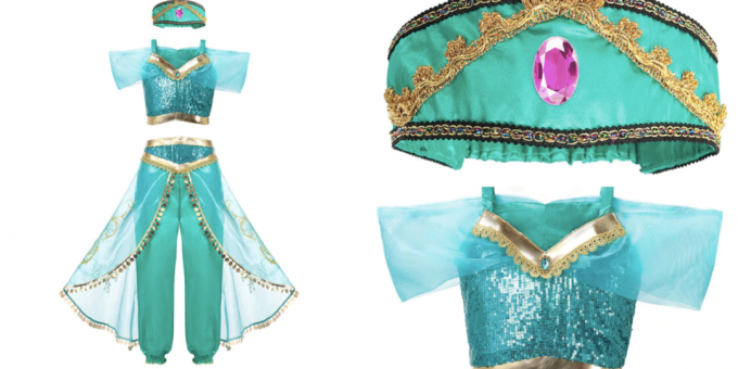 Kostum untuk Girls Tahun Baru: Kostum Princess Jasmine