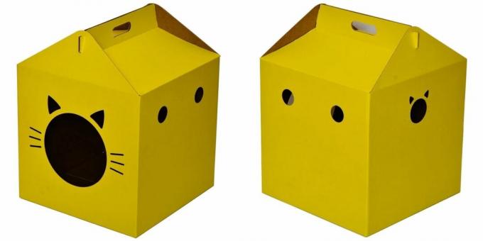 Rumah kucing: berbentuk kotak
