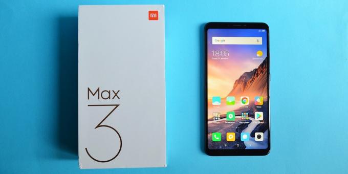 tinjauan Xiaomi Mi Max 3: Box