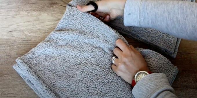 Cara membuat tempat tidur kucing do-it-yourself: potong selembar kain