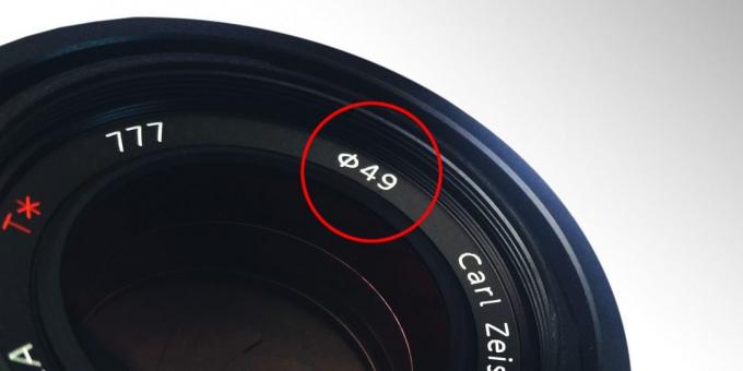 bagaimana memilih lensa kamera: diameter lensa