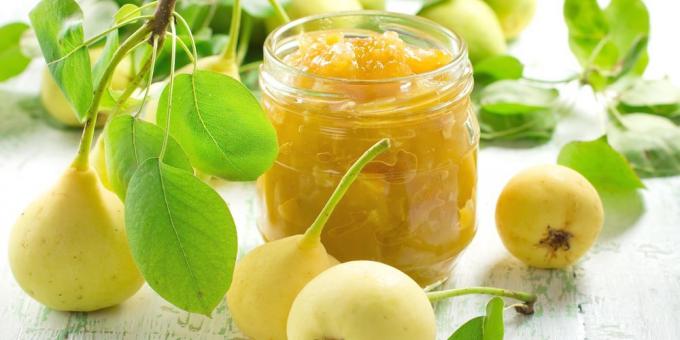 Resep terbaik dengan jahe: jahe-pear jam