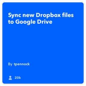 IFTTT hari: Cara membuat cadangan dari Dropbox ke Google Drive