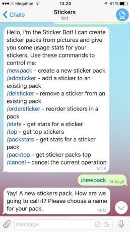 Cara membuat stiker untuk Telegram: Boat Stiker